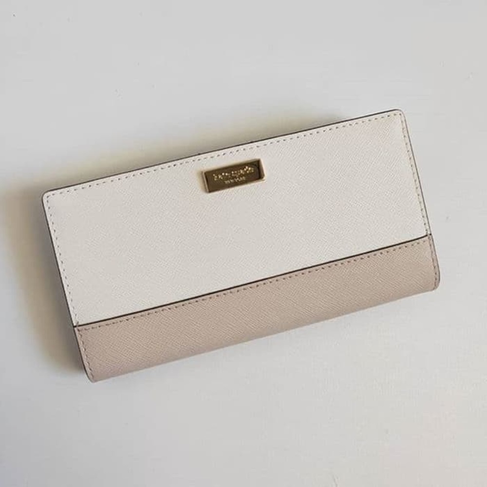 Cement/Pumice Clutch Laurel Way Stacy Leather